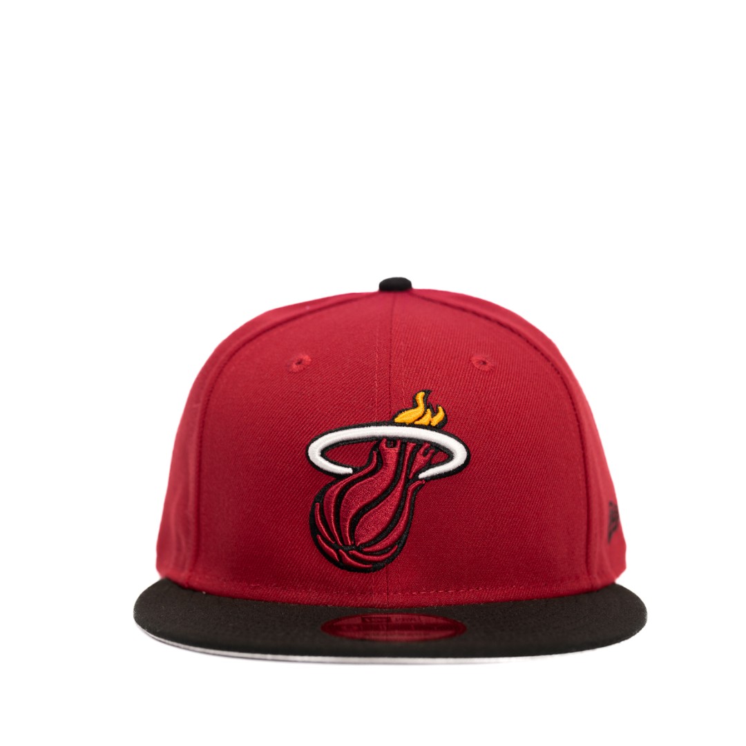 GORRA NBA MIAMI HEAT VINO/VISERA NEGRA SNAPBACK 9FIFTY