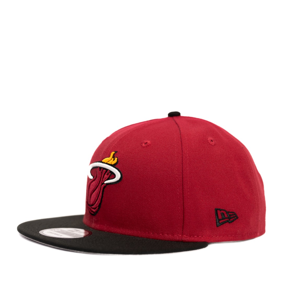 GORRA NBA MIAMI HEAT VINO/VISERA NEGRA SNAPBACK 9FIFTY