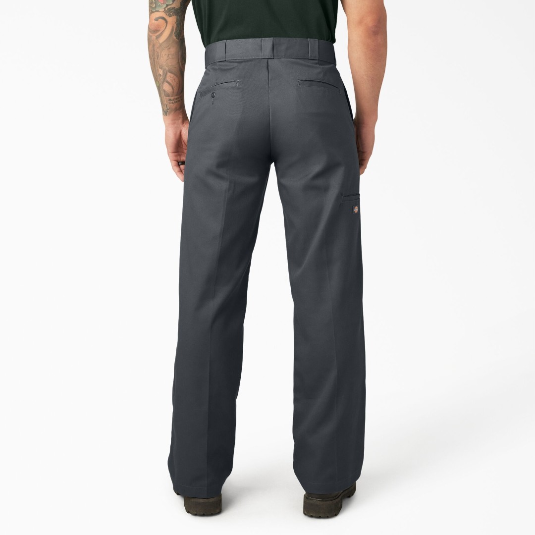 Dickies Loose Fit Double Knee Work Pants Charcoal Gray