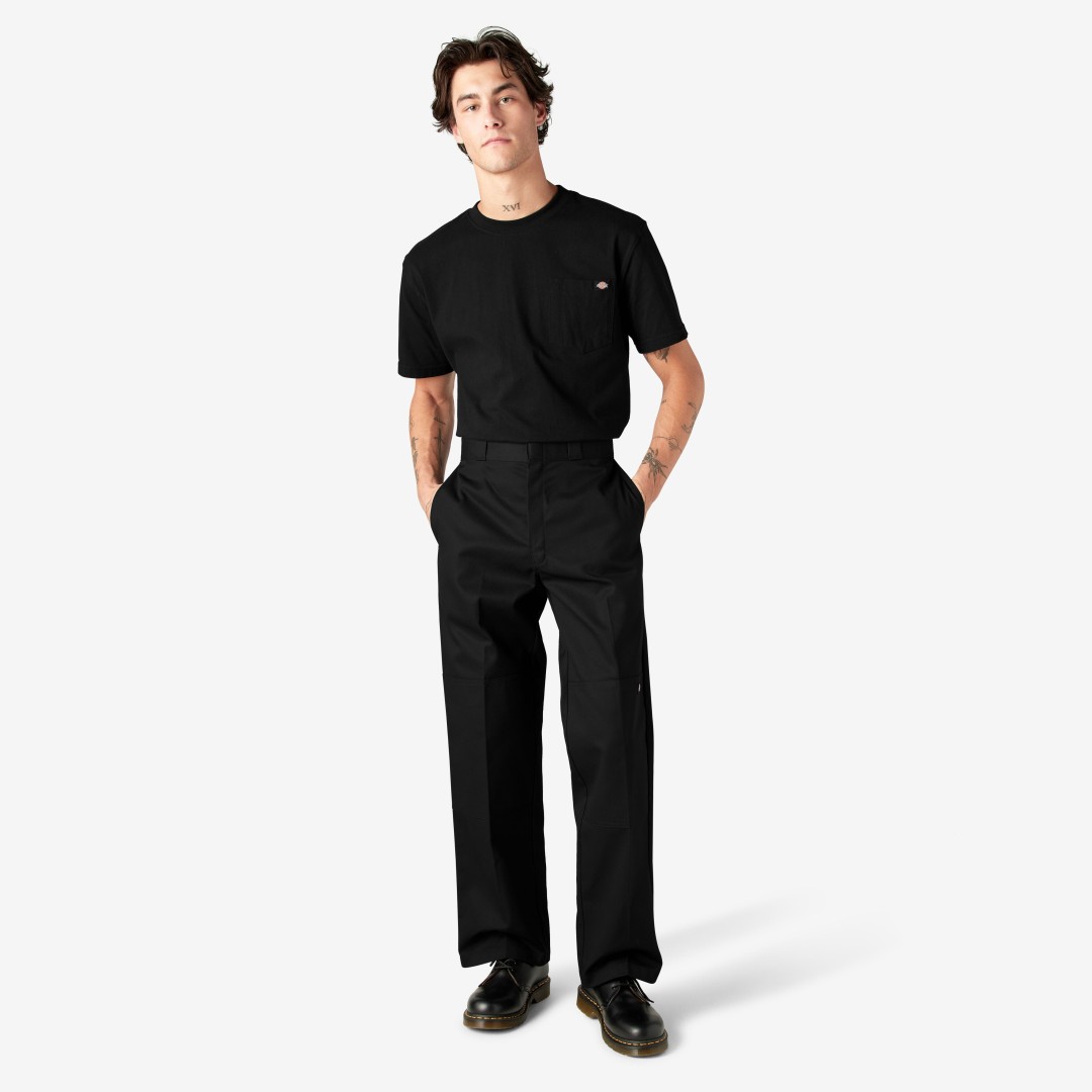 Dickies Loose Fit Double Knee Work Pants Black