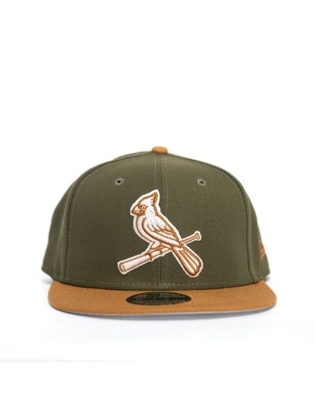 GORRA MLB ST. LOUIS CARDINALS OLIVO/LOGO PÁJARO SNAPBACK 9FIFTY