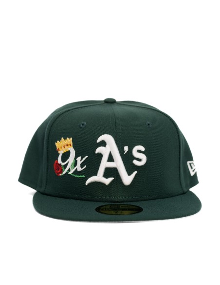 GORRA MLB OAKLAND ATHLETICS 9X WORLD SERIES CHAMPIONS CROWN FITTED 59FIFTY