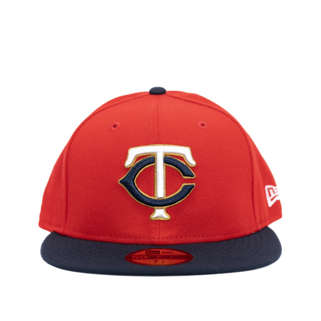 GORRA MLB MINNESOTA TWINS ROJA/ VISERA AZUL FITTED 59FIFTY