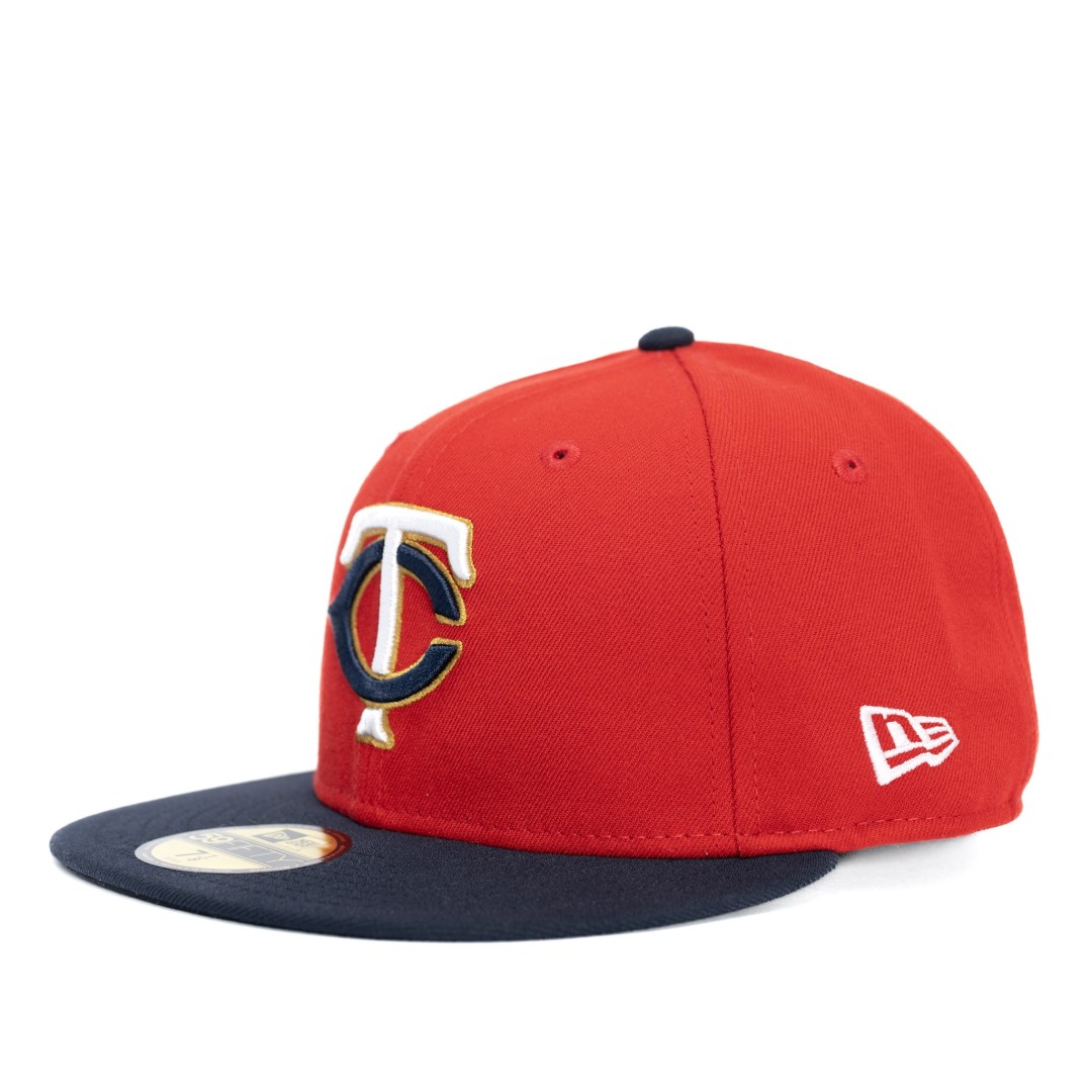 GORRA MLB MINNESOTA TWINS ROJA/ VISERA AZUL FITTED 59FIFTY