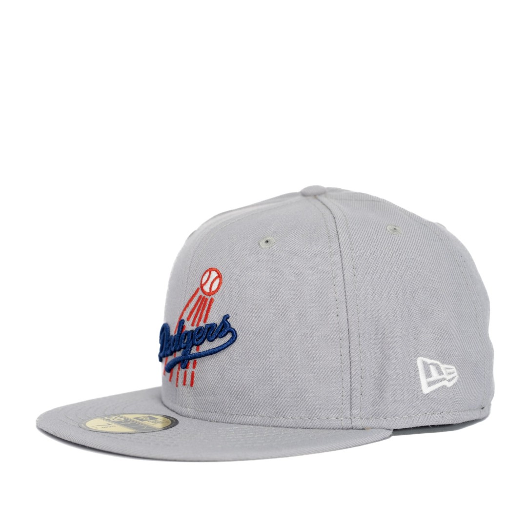 GORRA MLB LOS ANGELES DODGERS GRIS LOGO COOPERSTOWN FITTED 59FIFTY