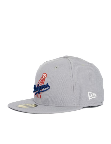 GORRA MLB LOS ANGELES DODGERS GRIS LOGO COOPERSTOWN FITTED 59FIFTY