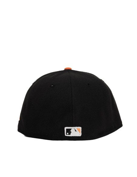 GORRA MLB BALTIMORE ORIOLES NEGRA/NARANJA CLASICA LOGO O's FITTED 59FIFTY