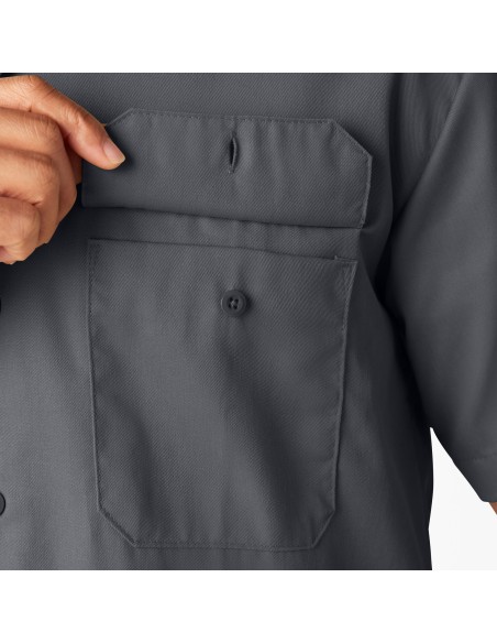 Dickies Short Sleeve Work Shirts Charcoal Gray