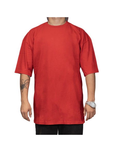 CAMISETA DURY BASICA ROJA OVERSIZE