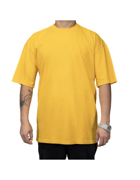 CAMISETA DURY BASICA AMARILLA OVERSIZE