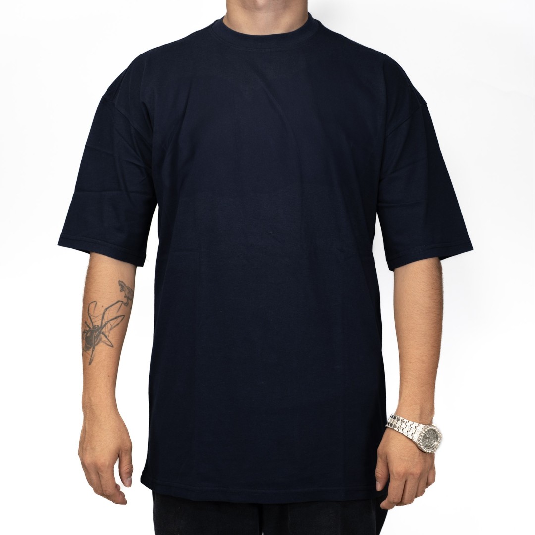 CAMISETA DURY BASICA AZUL NAVY OVERSIZE