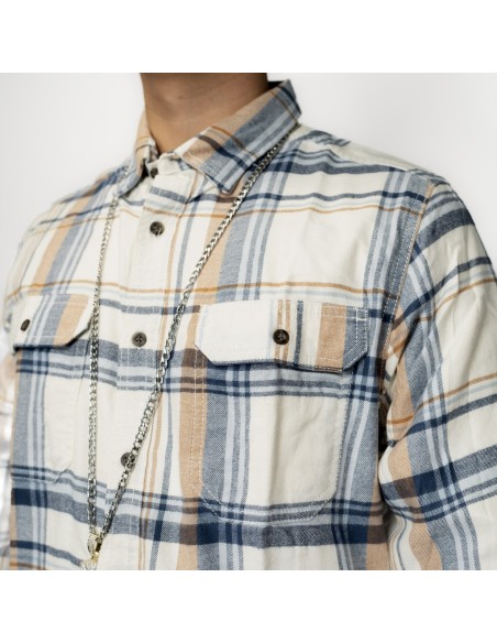 CAMISA LEÑADORA IVORY BROWN