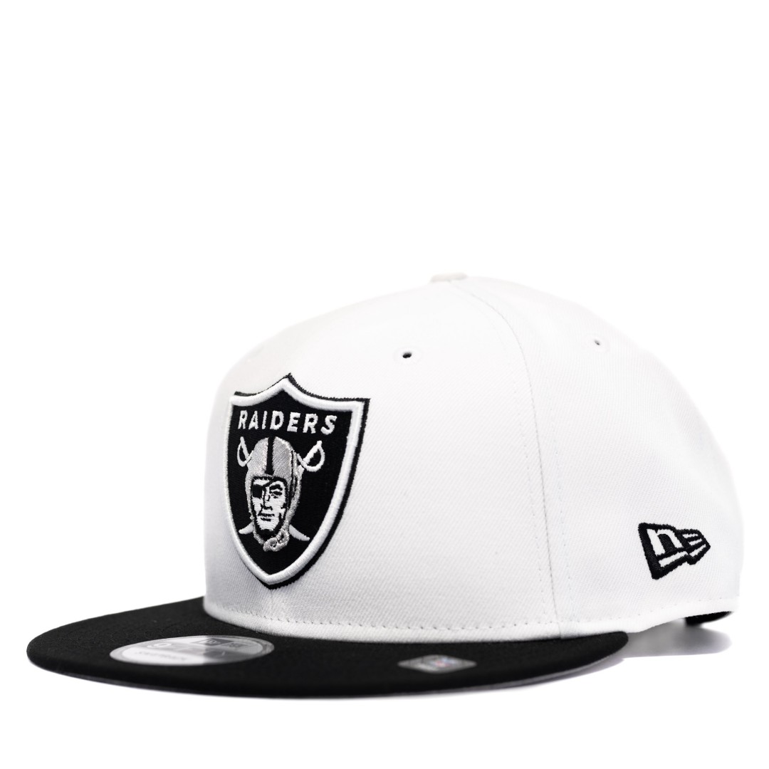 GORRA NFL LAS VEGAS RAIDERS BLANCA/VISERA NEGRA SNAPBACK 9FIFTY