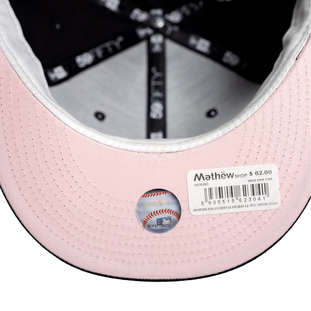 GORRA MLB NEW YORK YANKEES AZUL/VISERA INFERIOR ROSADA FITTED 59FIFTY