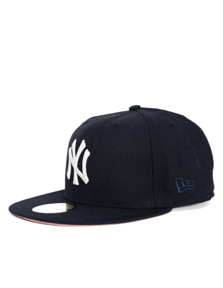 GORRA MLB NEW YORK YANKEES AZUL/VISERA INFERIOR ROSADA FITTED 59FIFTY