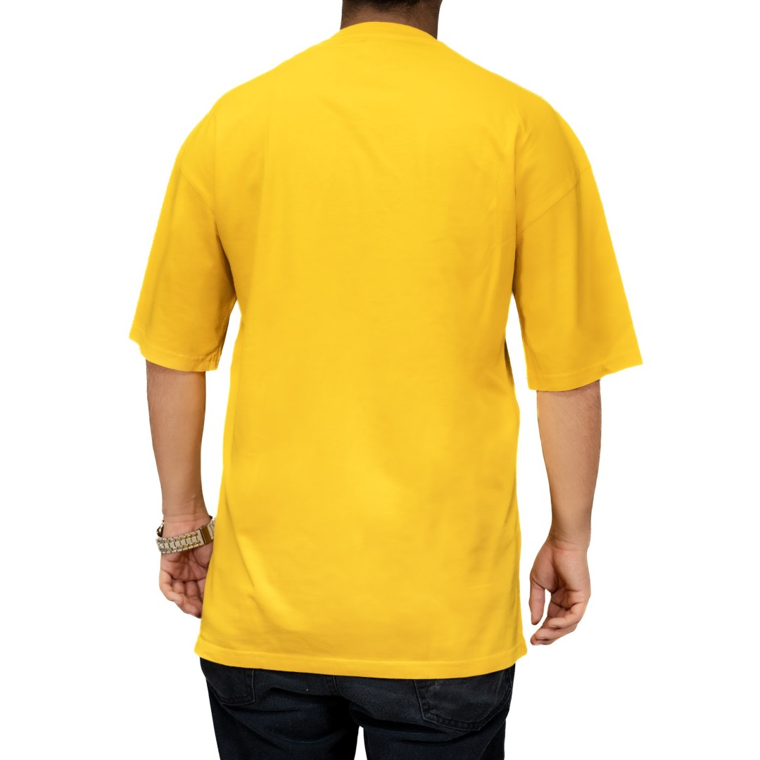 CAMISETA DURY BASICA AMARILLA OVERSIZE