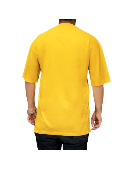 CAMISETA DURY BASICA AMARILLA OVERSIZE