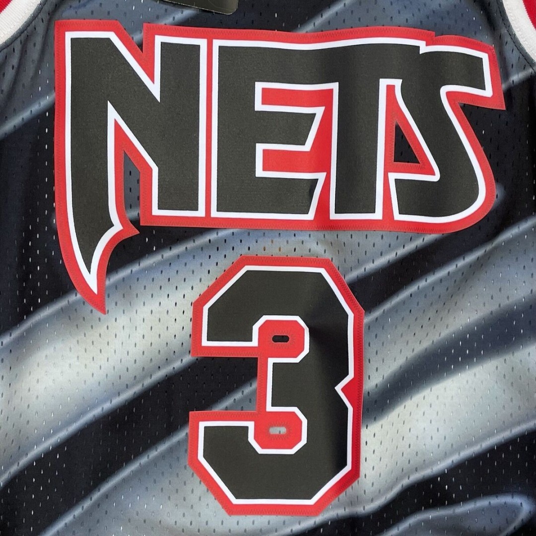 Mitchell & Ness Drazen Petrovic Negra New Jersey Nets 1990-91 Hardwood Classics Swingman Jersey