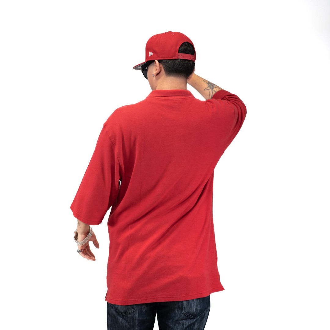 CAMISETA DURY POLO ROJA OVERSIZE