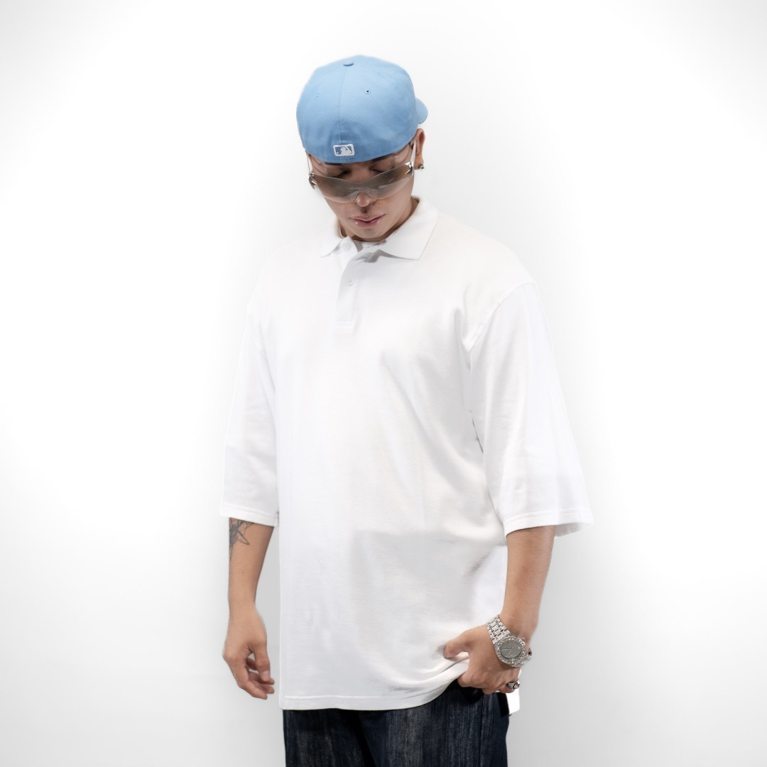 CAMISETA DURY POLO BLANCA OVERSIZE