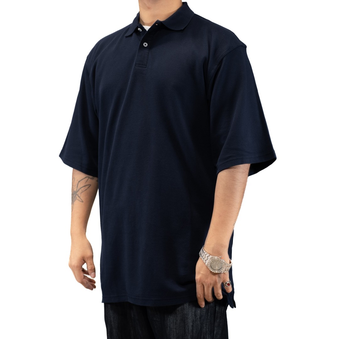 CAMISETA DURY POLO AZUL NAVY OVERSIZE