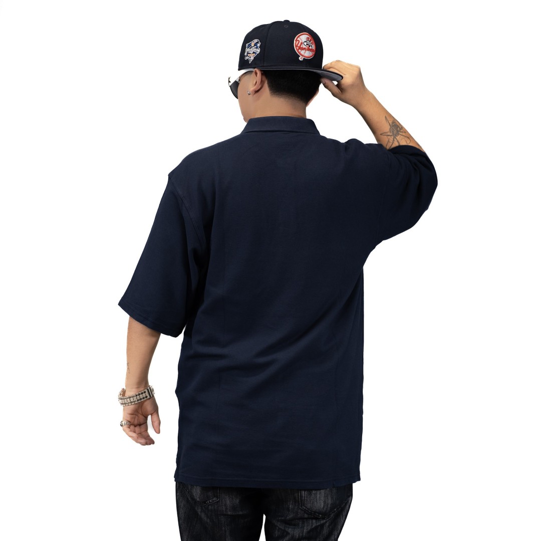 CAMISETA DURY POLO AZUL NAVY OVERSIZE