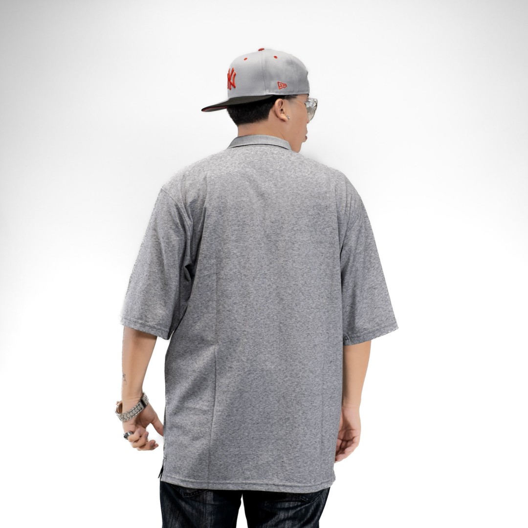 CAMISETA DURY POLO GRIS OVERSIZE