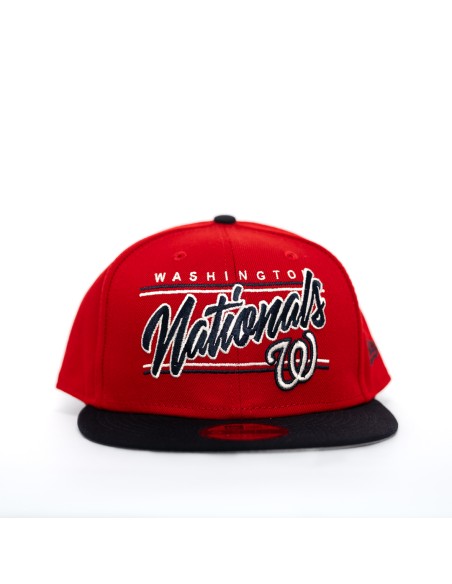 GORRA MLB WASHINGTON NATIONALS TEAM SCRIPT/VISERA AZUL SNAPBACK 9FIFTY