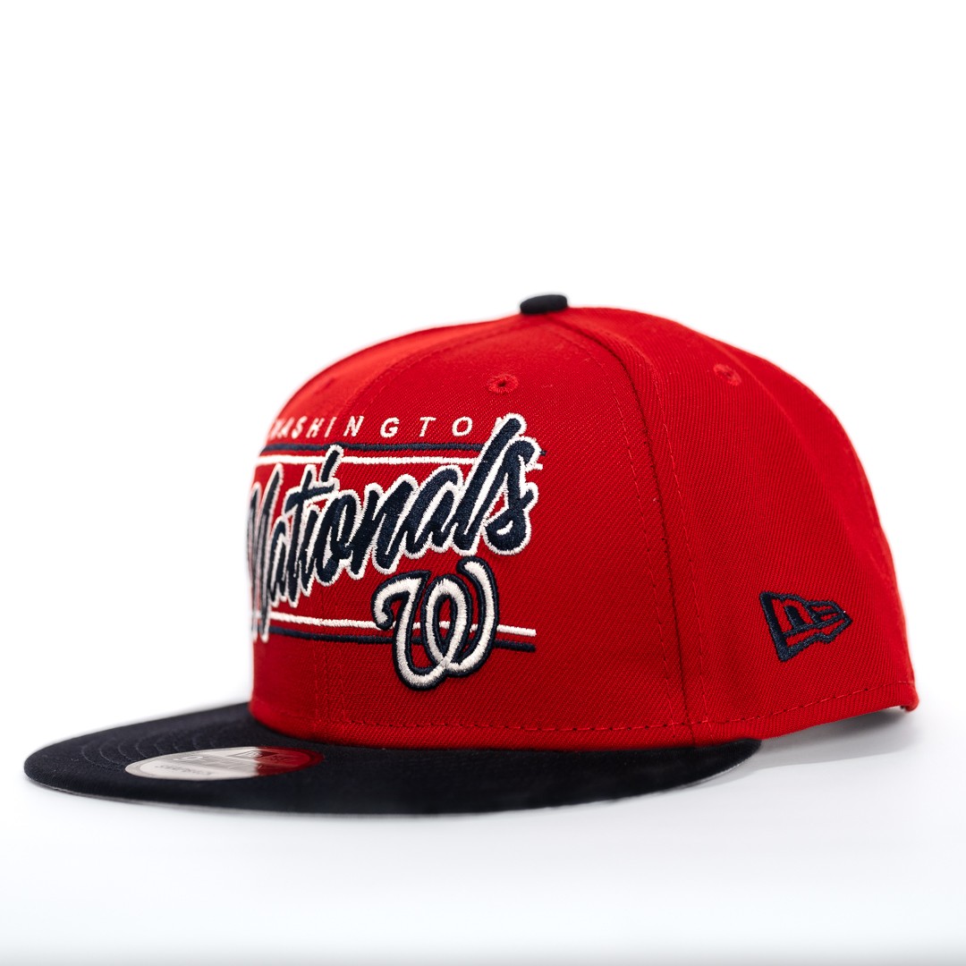 GORRA MLB WASHINGTON NATIONALS TEAM SCRIPT/VISERA AZUL SNAPBACK 9FIFTY