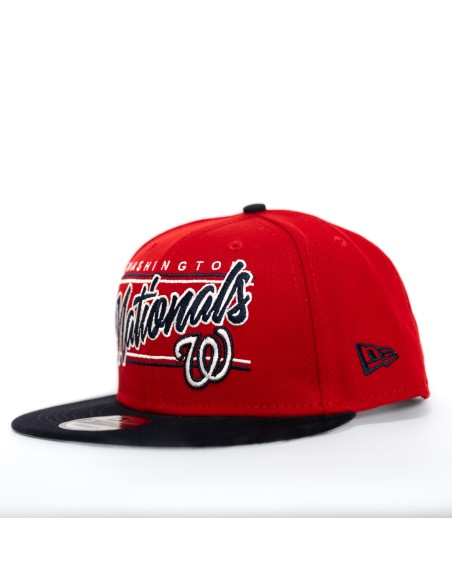 GORRA MLB WASHINGTON NATIONALS TEAM SCRIPT/VISERA AZUL SNAPBACK 9FIFTY