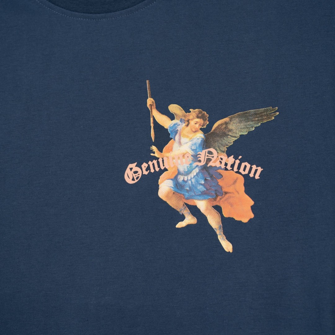 CAMISETA GENUINE NATION GOD SENT NAVY BLUE