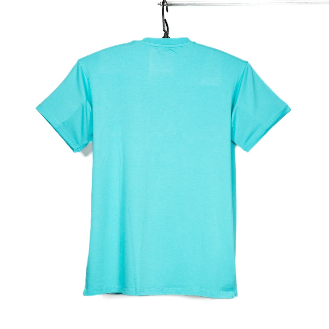 CAMISETA BLEECKER & MERCER BORN WITH SILVER SPOON AQUA