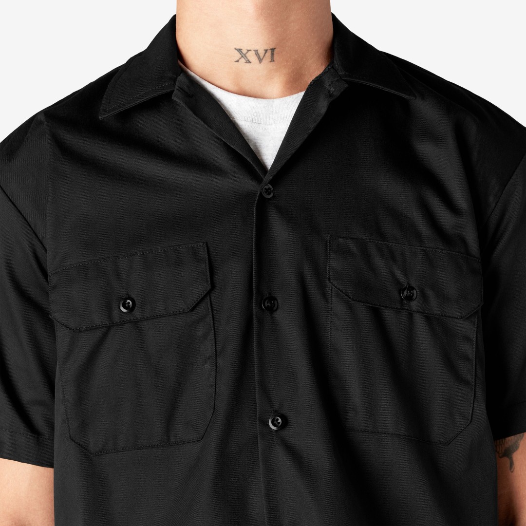 Dickies Short Sleeve Work Shirts Black