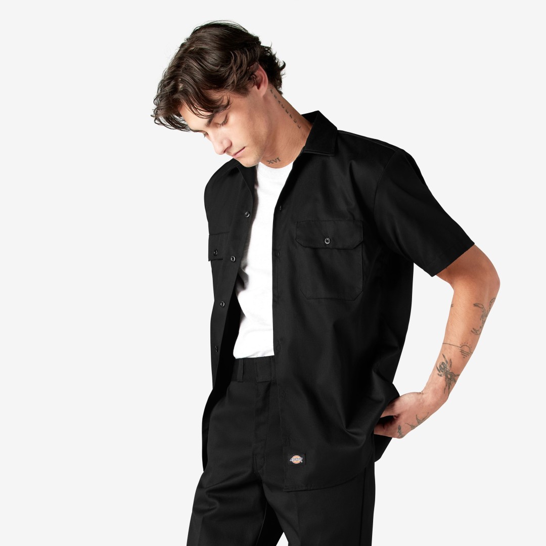 Dickies Short Sleeve Work Shirts Black