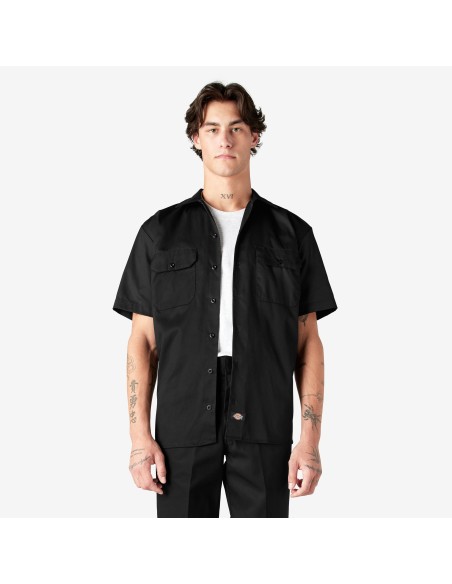 Dickies Short Sleeve Work Shirts Black