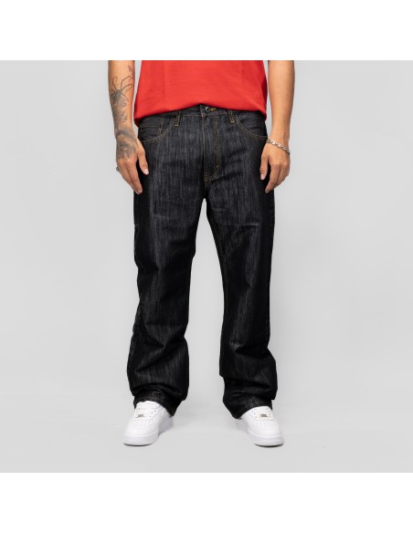 DURY TUMBADO JEANS METALIZADO NEGRO