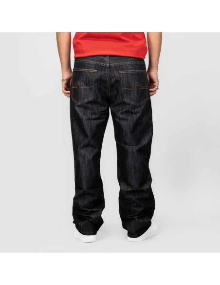 DURY TUMBADO JEANS METALIZADO NEGRO