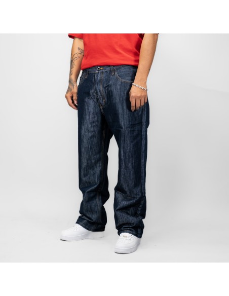 DURY TUMBADO JEANS METALIZADO AZUL