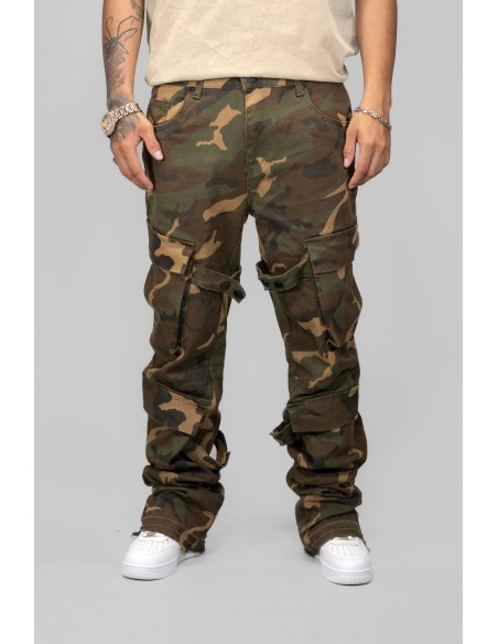 WAIMEA CAMO CARGO STACKED JEAN