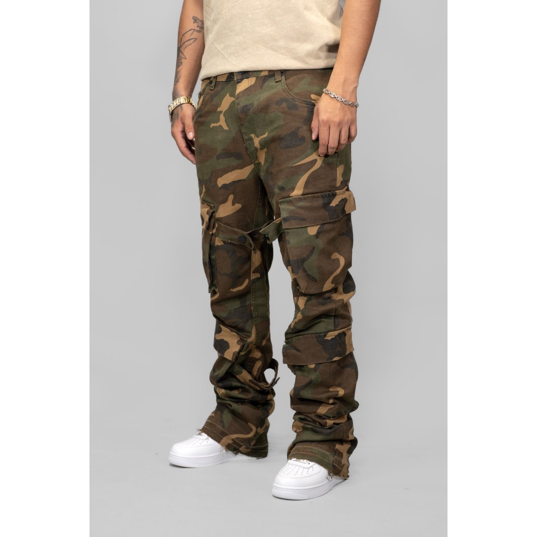 WAIMEA CAMO CARGO STACKED JEAN