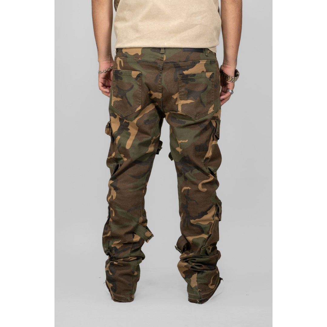 WAIMEA CAMO CARGO STACKED JEAN