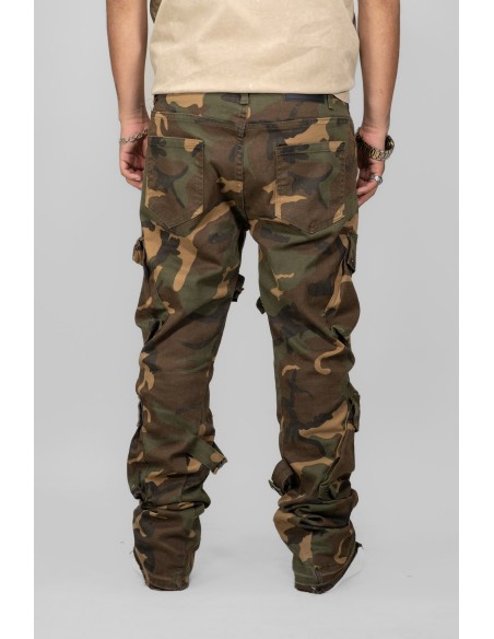 WAIMEA CAMO CARGO STACKED JEAN