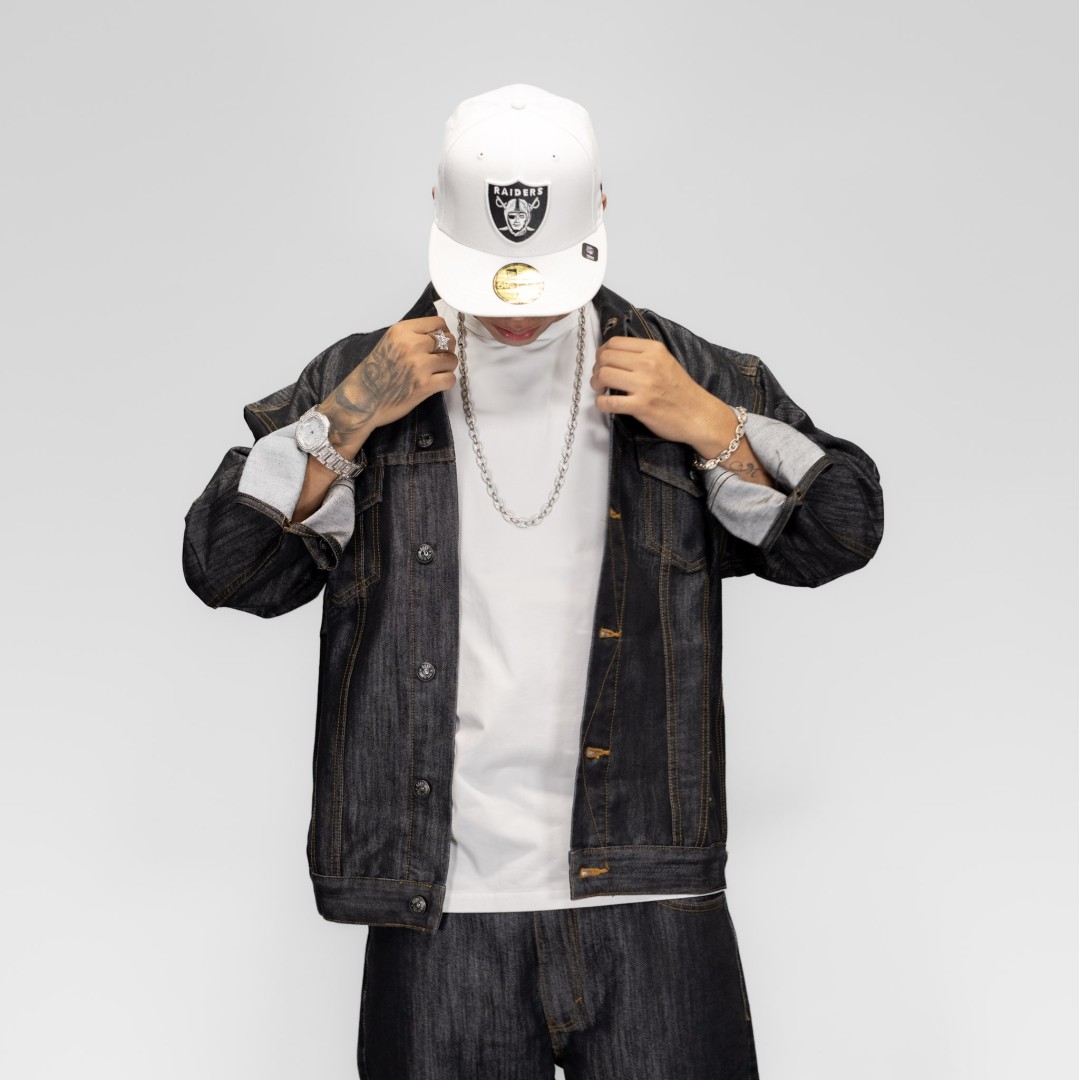 DURY DENIM JACKET NEGRA METALIZADO