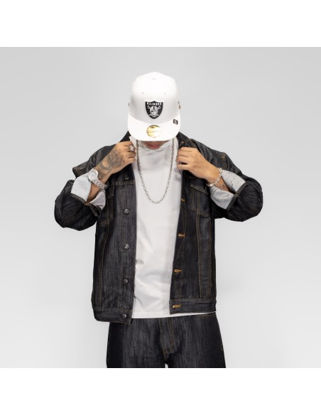 DURY DENIM JACKET NEGRA METALIZADO