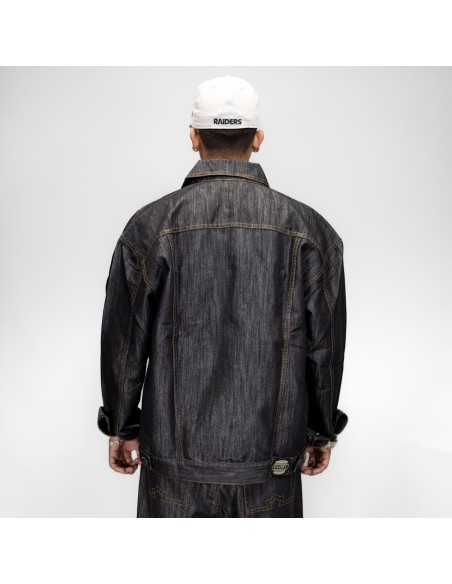 DURY DENIM JACKET NEGRA METALIZADO