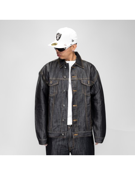 DURY DENIM JACKET NEGRA METALIZADO