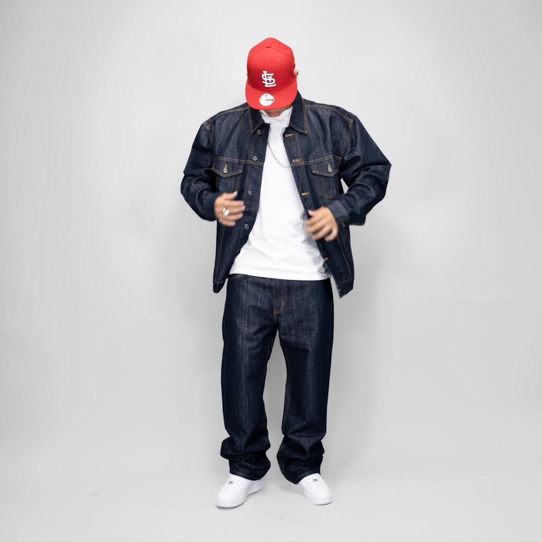 DURY DENIM JACKET AZUL METALIZADO