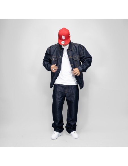 DURY DENIM JACKET AZUL METALIZADO