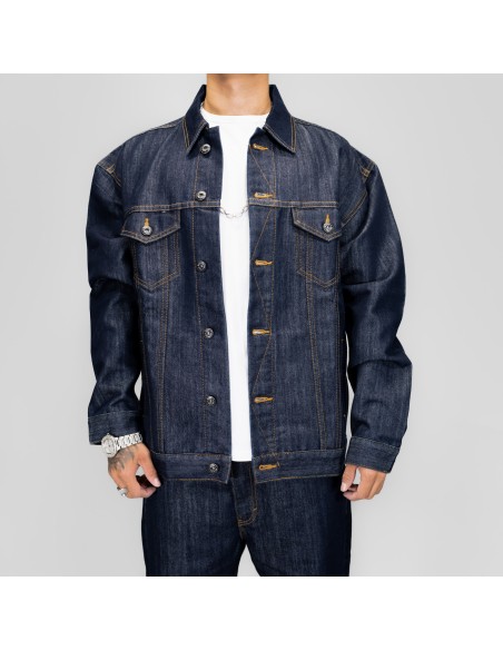 DURY DENIM JACKET AZUL METALIZADO