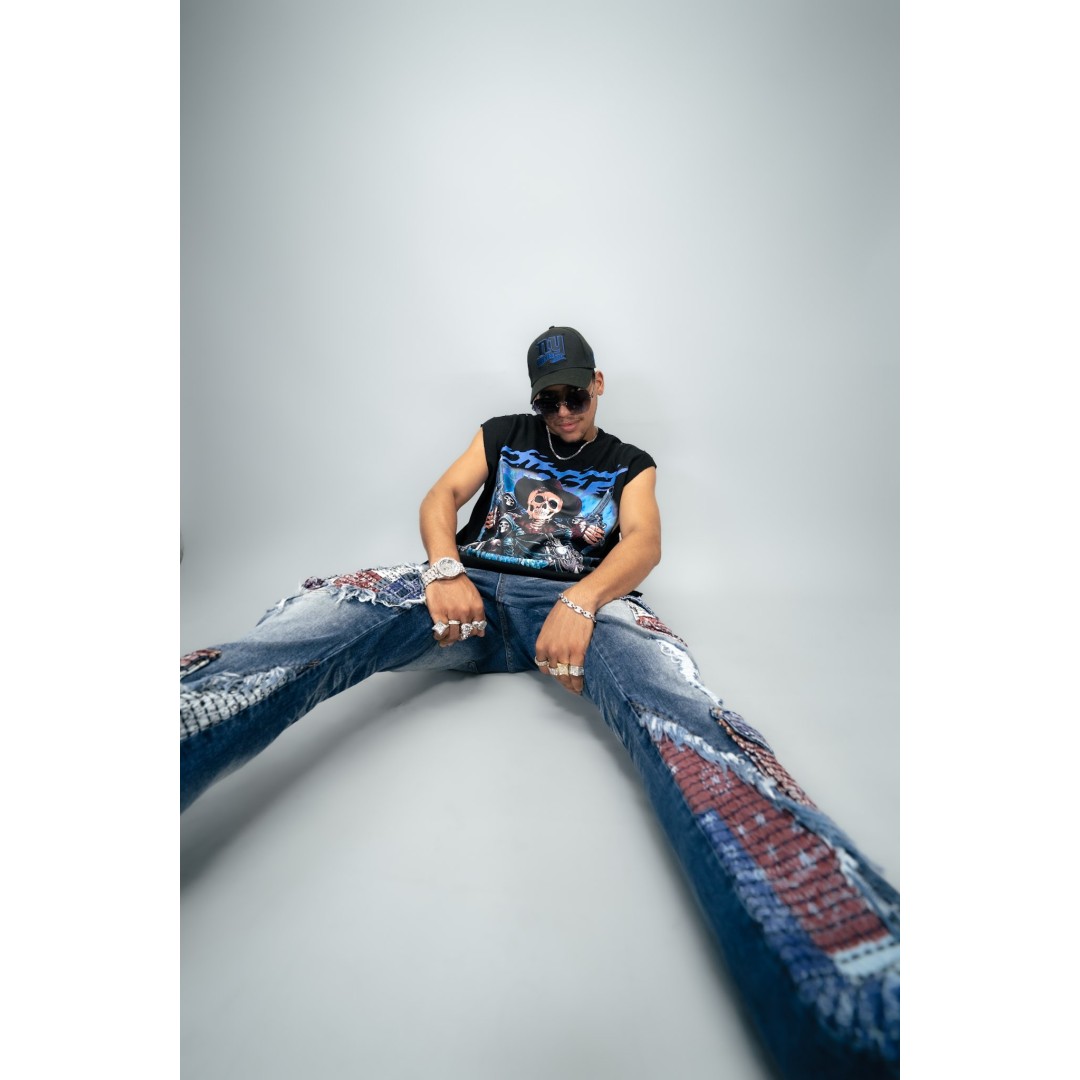 BKYS GHOST F-TERRY BLACK CROPPED MUSCLE TEE